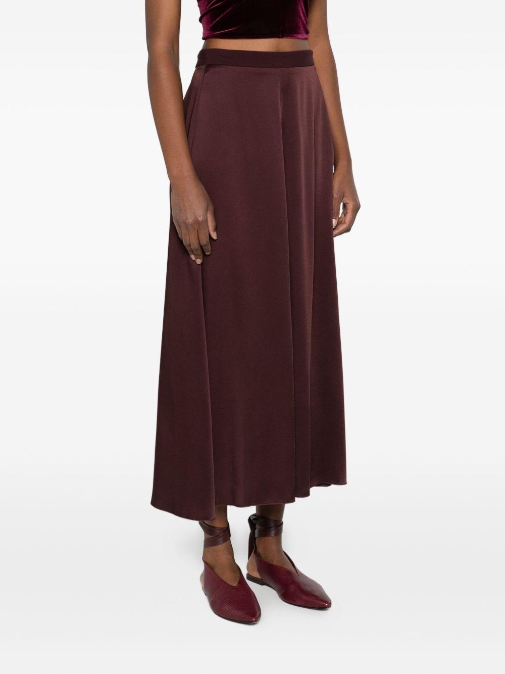 Gonna svasata con zip in marrone Forte forte - donna 