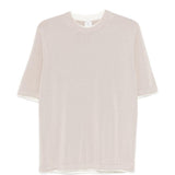 Maglione con scollo rotondo e rifiniture in beige Eleventy - uomo 