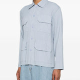 Camicia con taschino in blu Gongdid design - uomo 