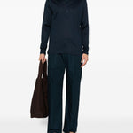 T-shirt a maniche lunghe in blu Tokyo luxury brand - uomo 