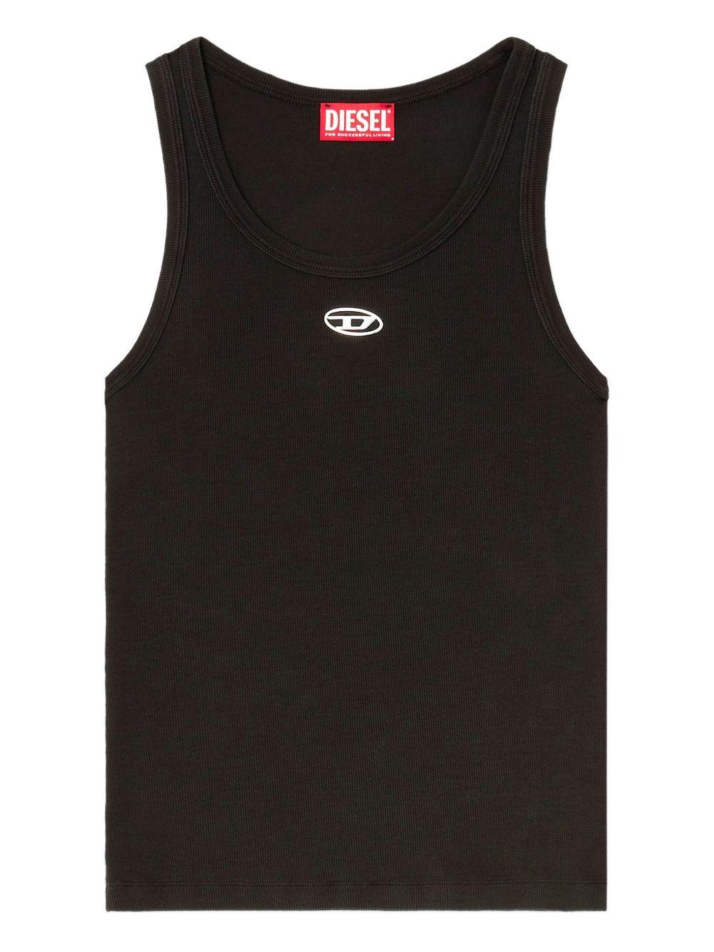 Canotta T-Anki con logo in nero Diesel - donna 