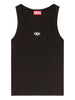 Canotta T-Anki con logo in nero Diesel - donna