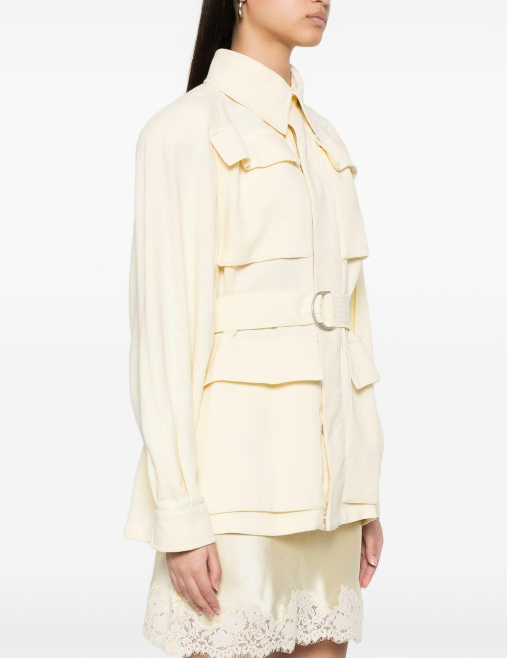 Giacca safari con cintura in giallo Wardrobe.Nyc - donna 