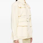 Giacca safari con cintura in giallo Wardrobe.Nyc - donna 