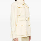 Giacca safari con cintura in giallo Wardrobe.Nyc - donna 