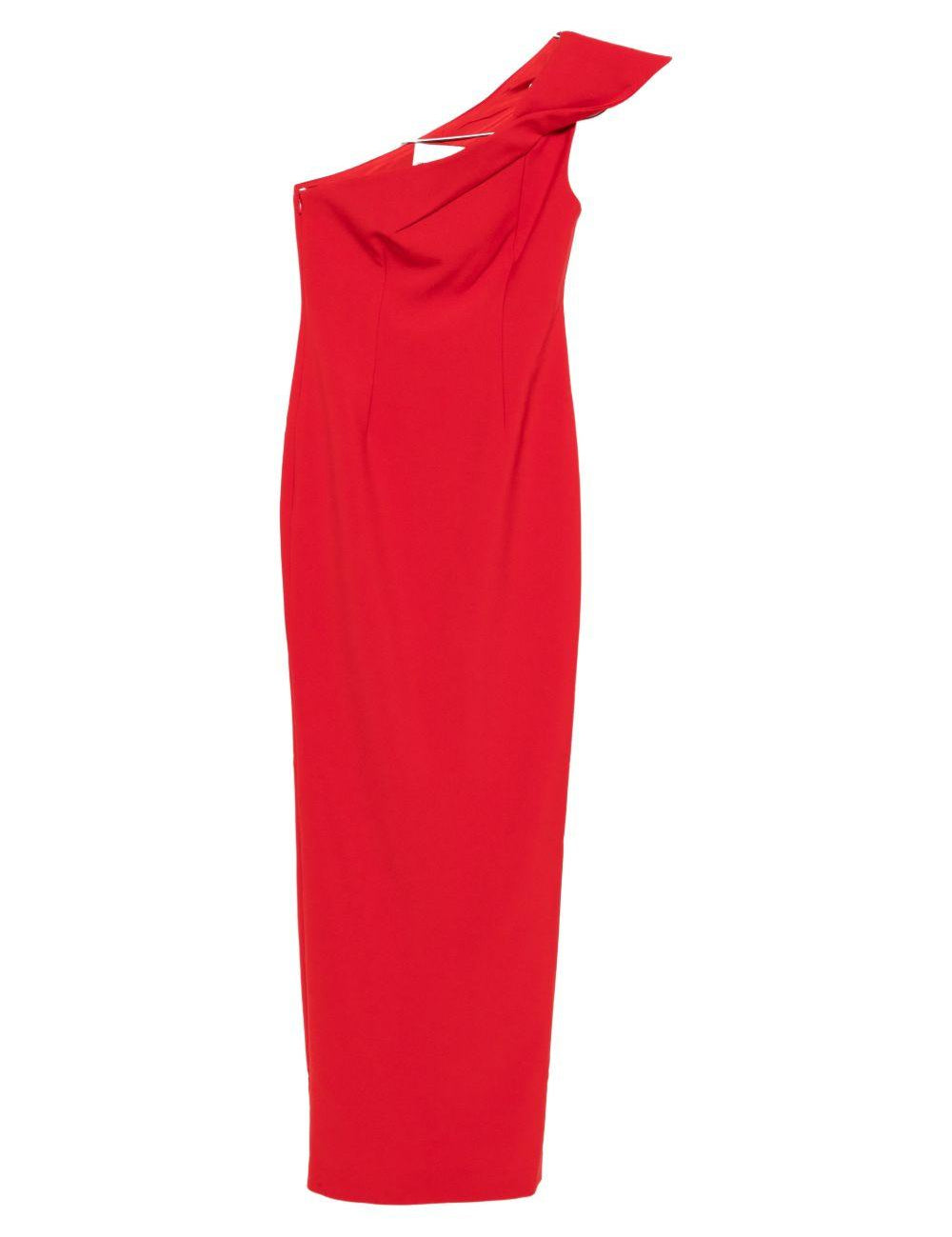 Abito lungo monospalla in rosso Roland mouret - donna 