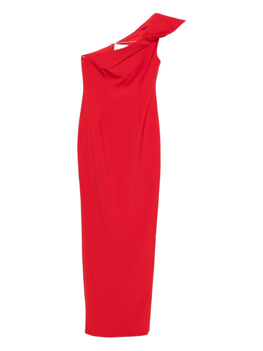 Abito lungo monospalla in rosso Roland mouret - donna 