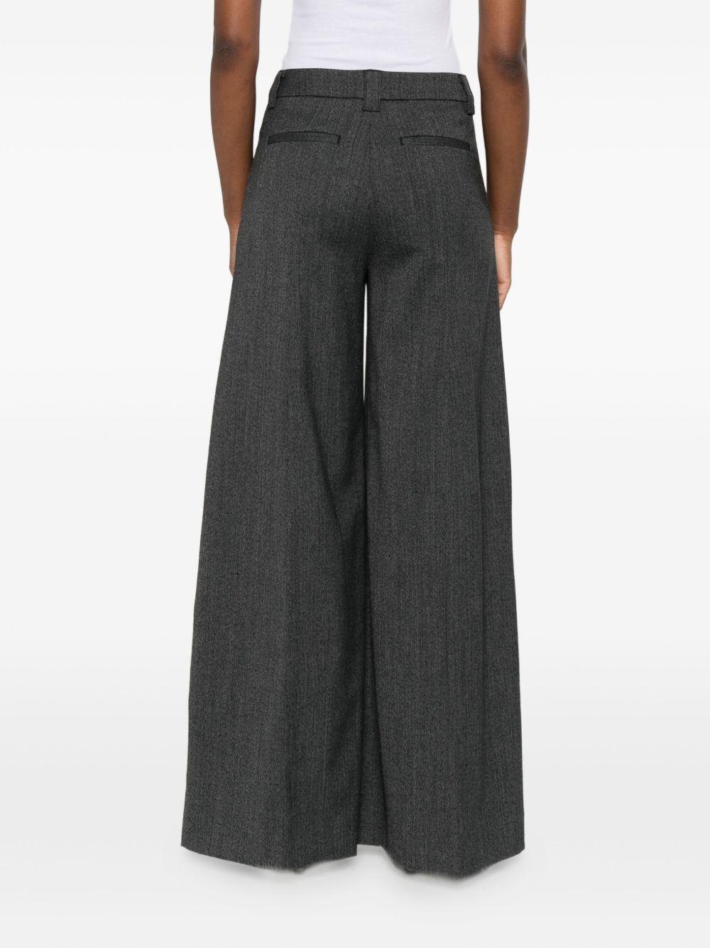 Pantaloni a gamba ampia in grigio The latest - donna 