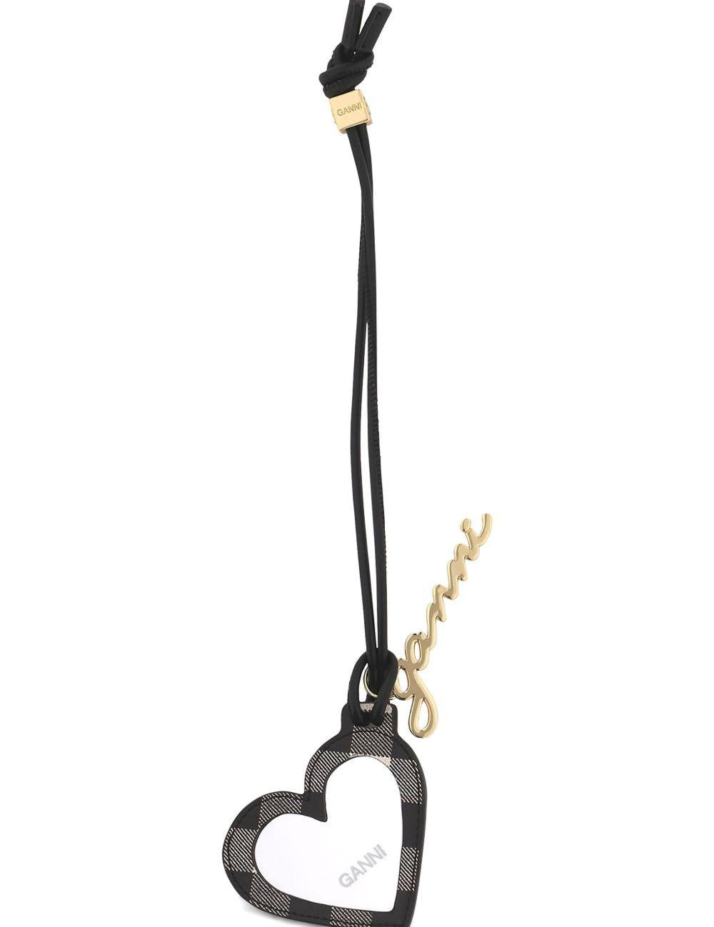 Specchio Bou Heart in nero Ganni - donna 