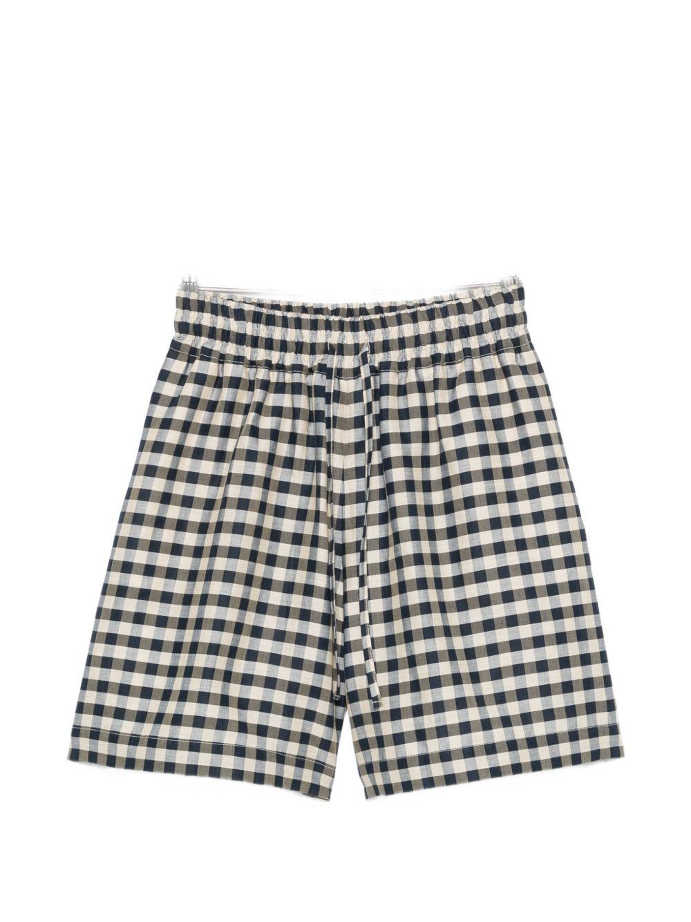 Pantaloncini con coulisse a quadretti in nero e bianco Maxmara weekend - donna 