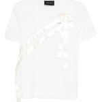 T-shirt con fiocco in bianco Simone rocha - donna 