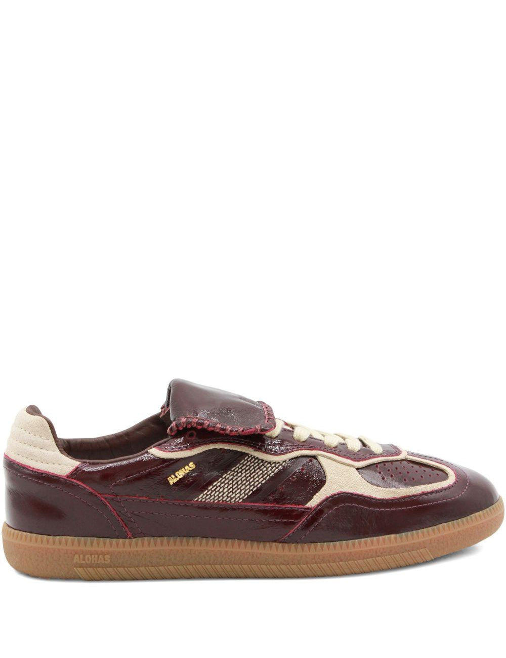 Sneakers basse in pelle 490 in bordeaux Alohas - donna 