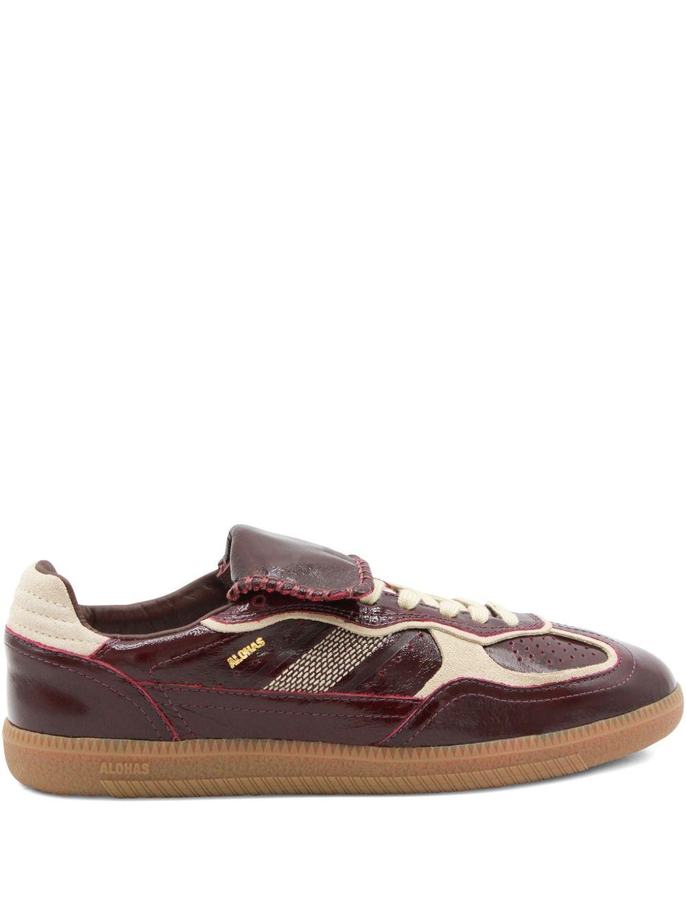 Sneakers basse in pelle 490 in bordeaux Alohas - donna 