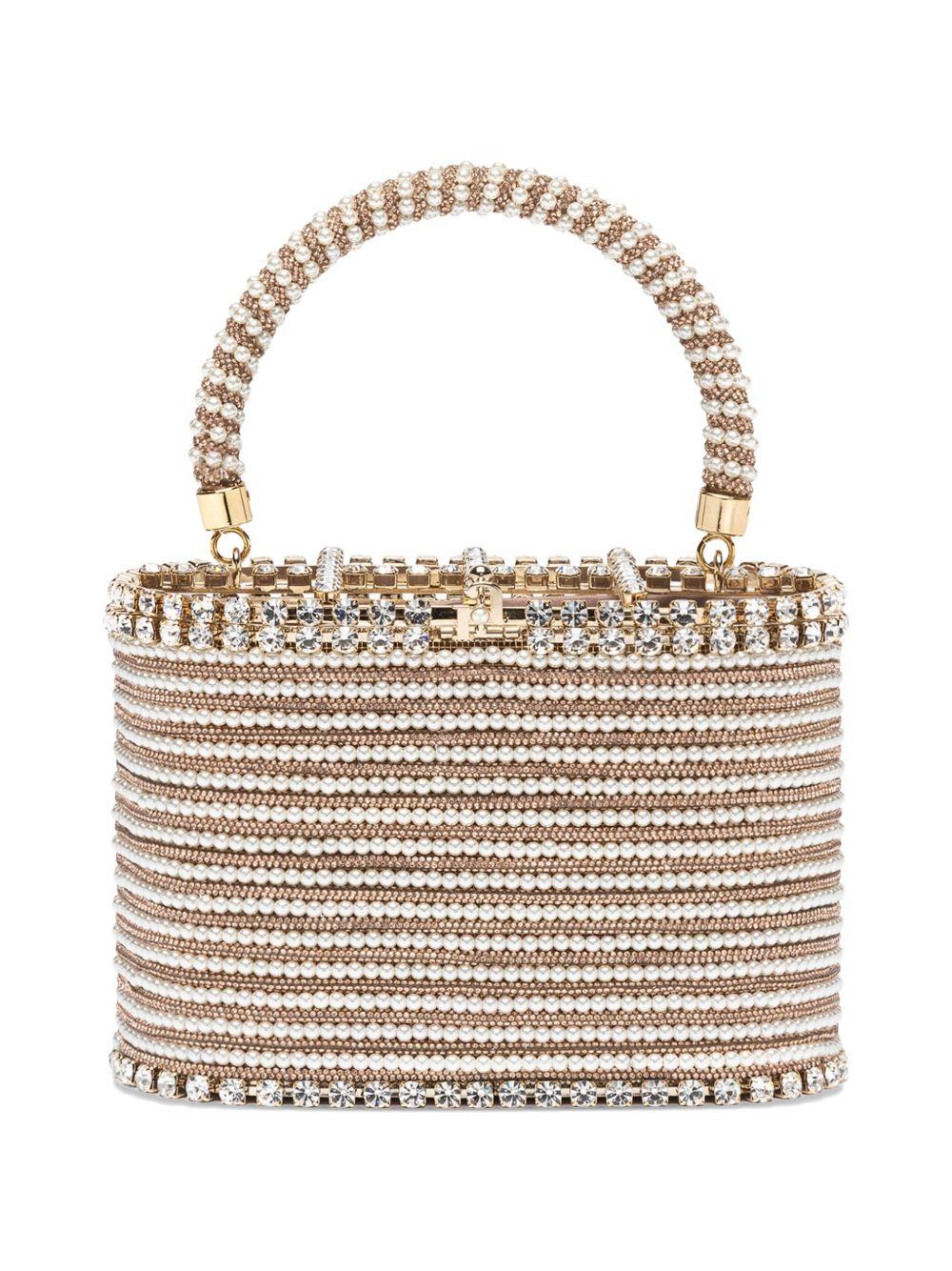 Borsa con cristalli Holli Libellula in oro rosa Rosantica - donna 