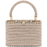 Borsa con cristalli Holli Libellula in oro rosa Rosantica - donna 