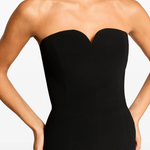 Abito lungo Lust con scollo a cuore in nero Jenny packham - donna 