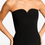 Abito lungo Lust con scollo a cuore in nero Jenny packham - donna 
