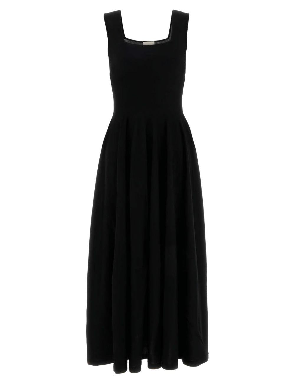 Abito smanicato Jodie con scollo quadrato in nero Khaite - donna 