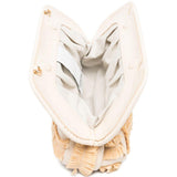 Clutch bios con inserti in rafia in avorio e beige Themoirè - donna 