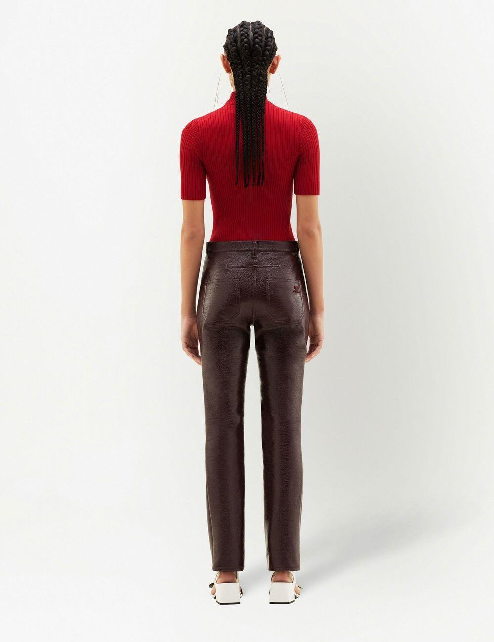 Maglione a coste Reedition in rosso Courrèges - donna 
