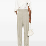 Pantaloni con pinces in beige Alberta Ferretti - donna 