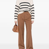 Maglione a righe a maniche lunghe in beige Maxmara weekend - donna 
