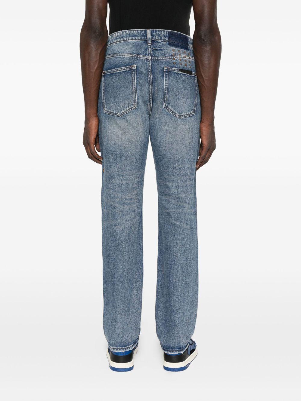 Jeans in cotone cinque tasche in blu Ksubi - uomo 