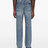Jeans in cotone cinque tasche in blu Ksubi - uomo 