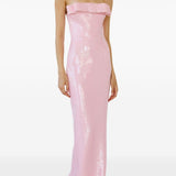ABITO LUNGO SISU CON PAILLETTES IN ROSA THE NEW ARRIVALS ILKYAZ OZEL - DONNA 