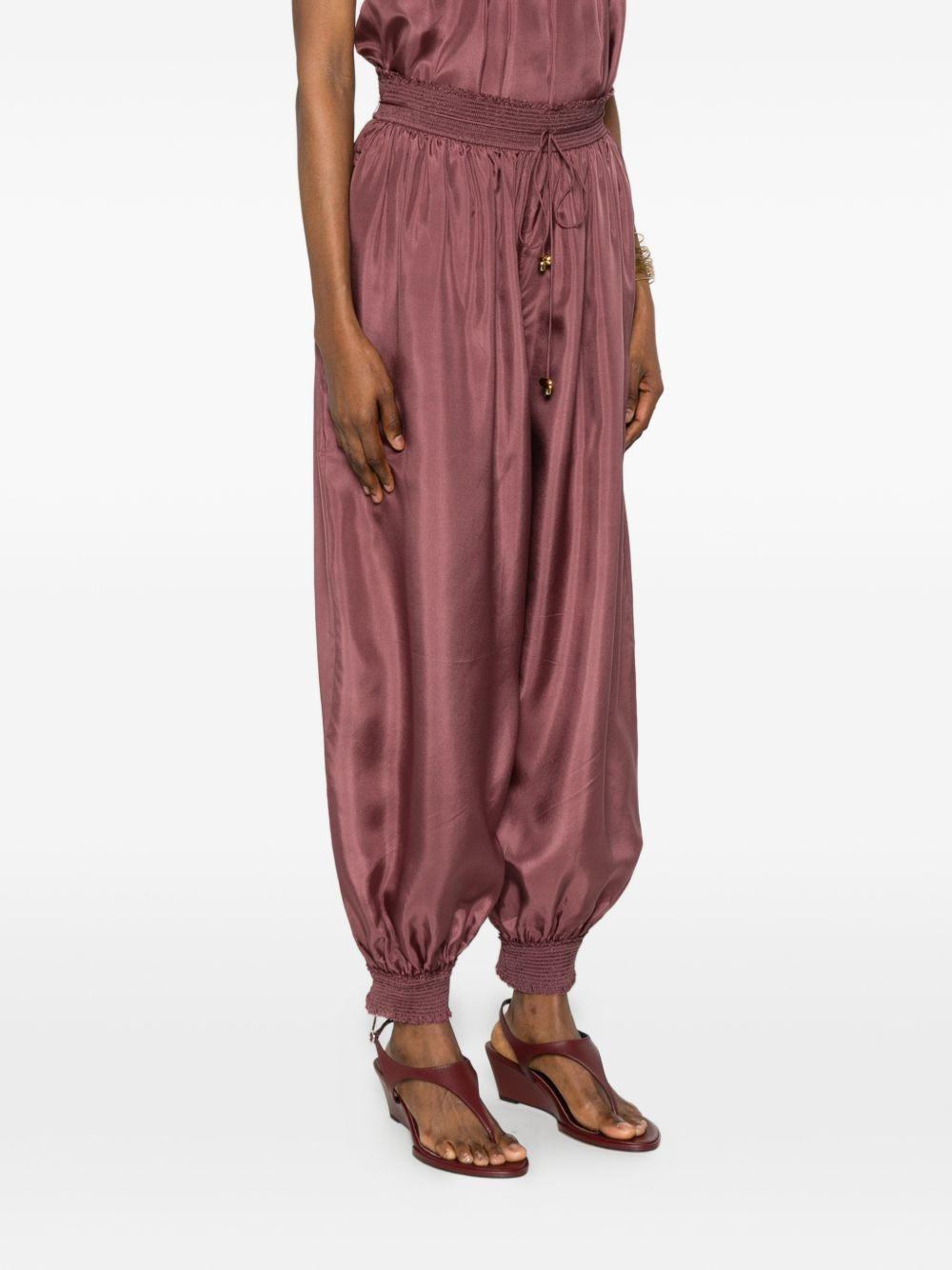 Pantaloni aster con elastico in vita in rosa Zimmermann - donna 
