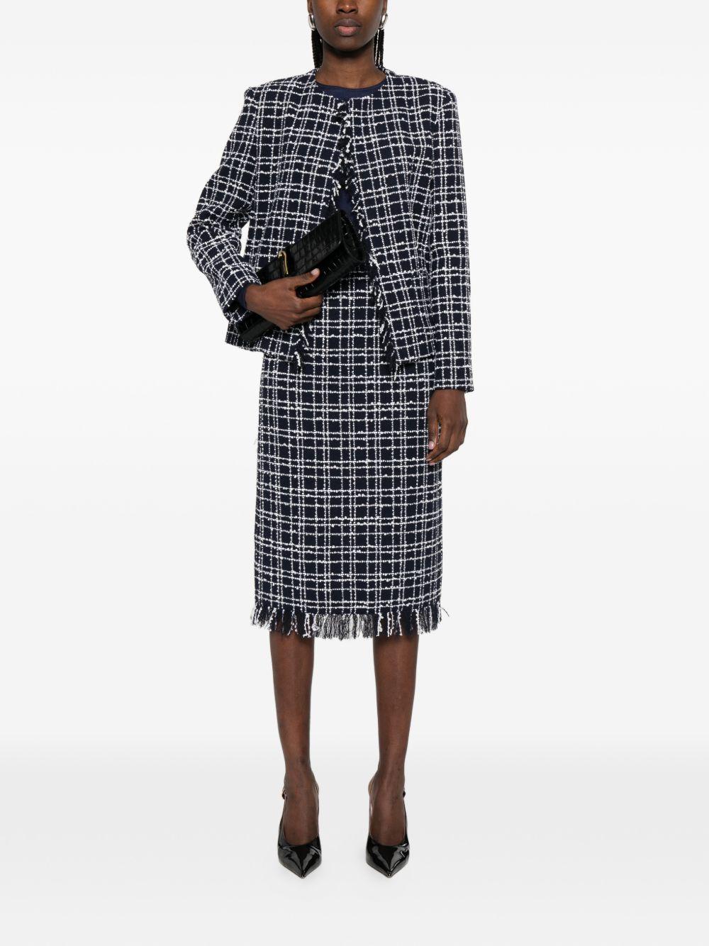 Giacca con frange in blu Thelaurent - donna 