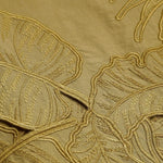 Pantaloni con ricamo mahon in verde 