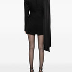 Abito stile blazer con fiocco  in nero David koma - donna 