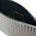 Clutch intrecciato A4 in argento Dragon diffusion - donna 