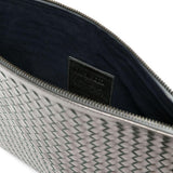 Clutch intrecciato A4 in argento Dragon diffusion - donna 