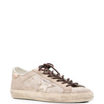 Sneakers in camoscio super-star in beige Golden goose - uomo 