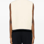 Gilet con profili a contrasto in beige Blazé milano - donna 