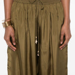 Pantaloni Mahon con coulisse in vita in verde Zimmermann - donna 