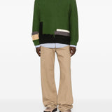 Maglione con dettagli patch in verde Ymc - uomo 