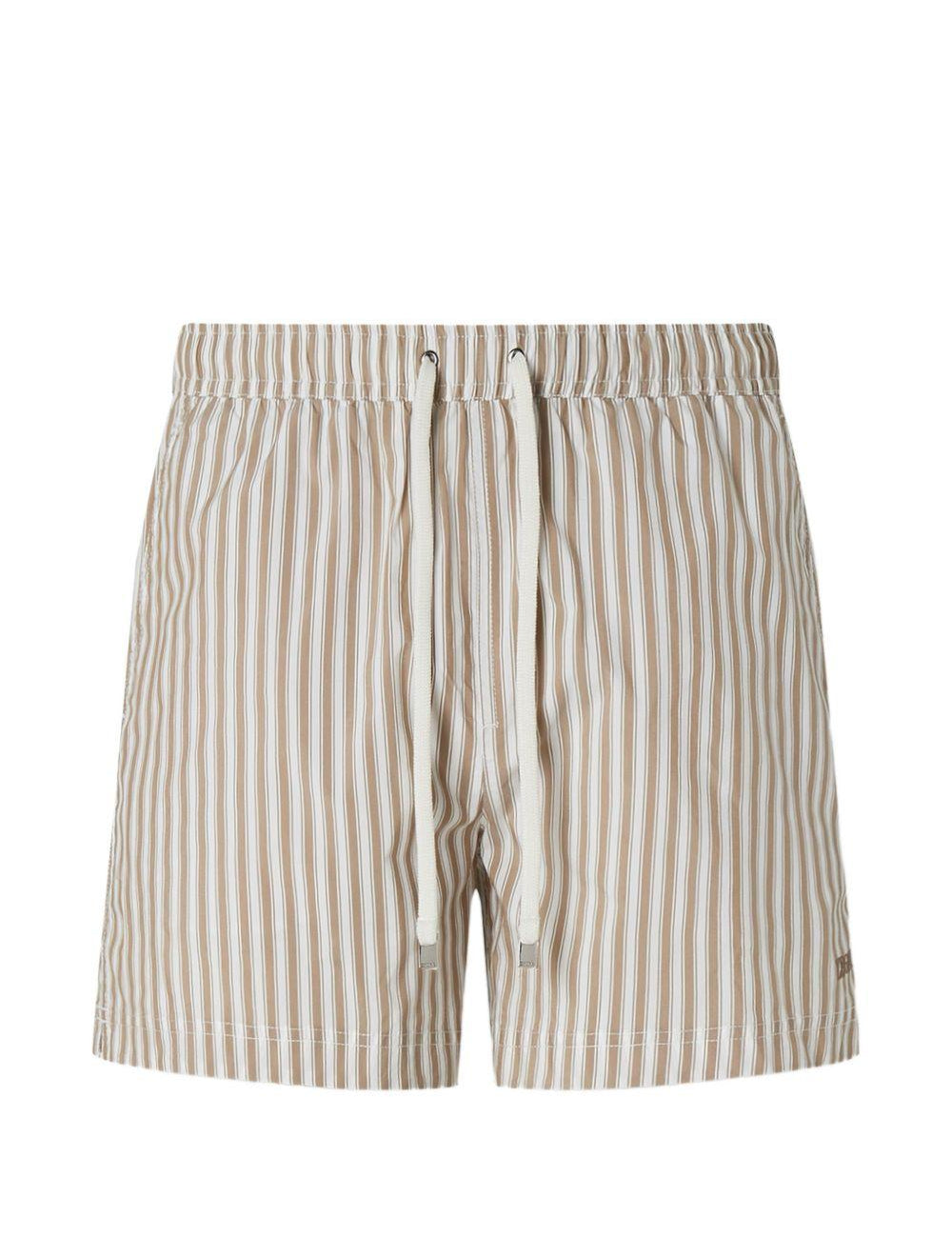Costume da bagno a righe  in beige Zegna - uomo 