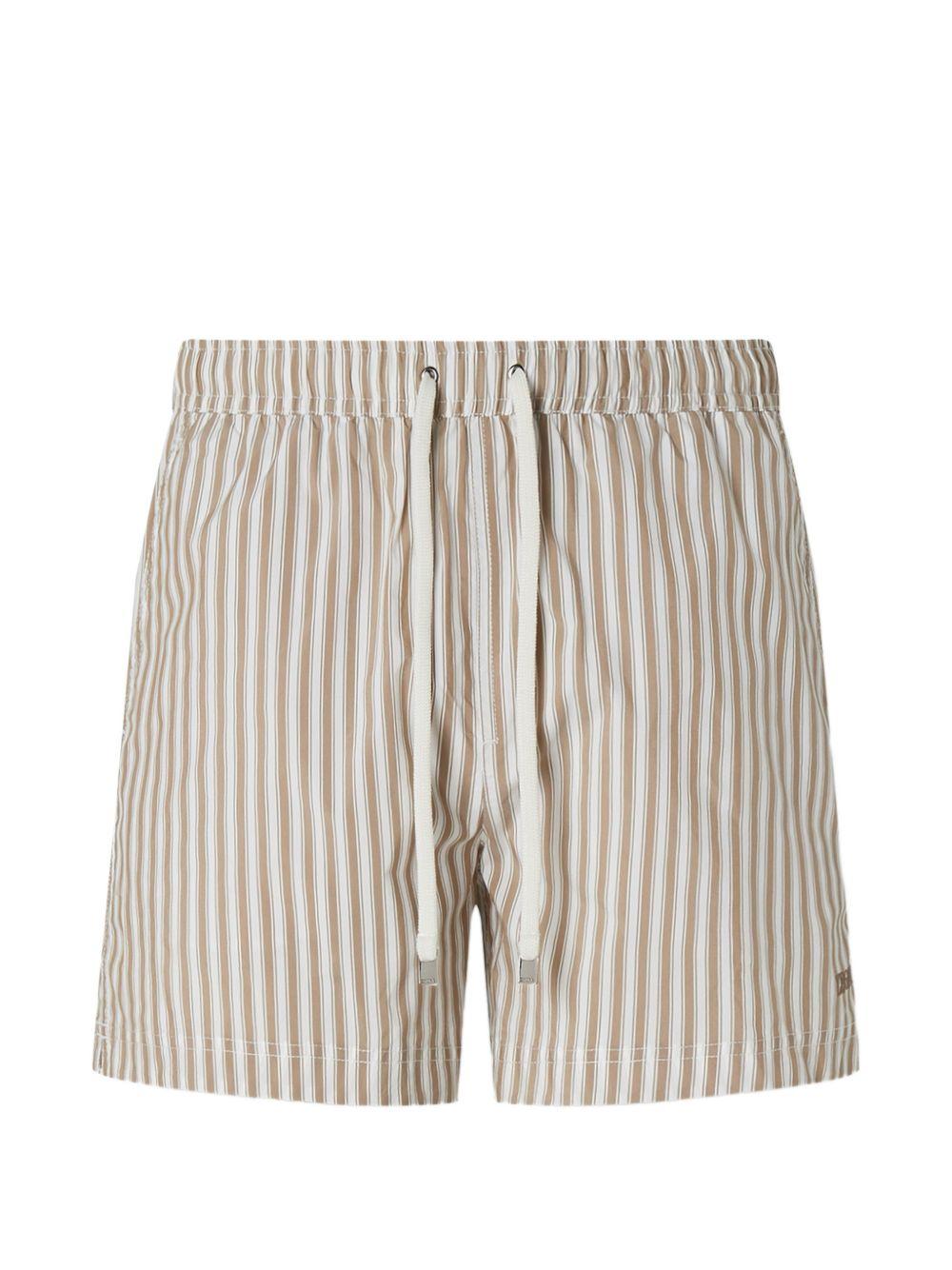 Costume da bagno a righe  in beige Zegna - uomo 