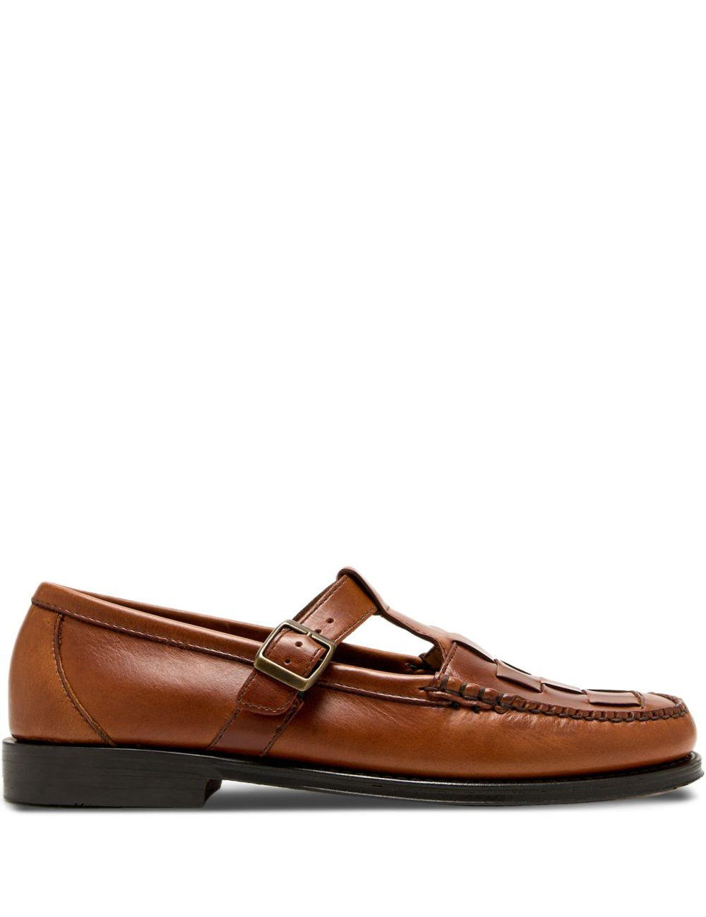 Mocassini con fibbia in marrone Gh bass - uomo 