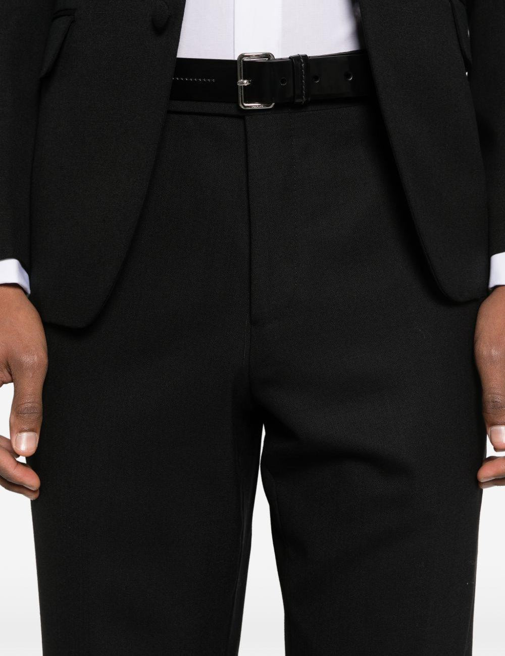 Pantaloni patuk in nero lardini - uomo 