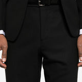 Pantaloni patuk in nero lardini - uomo 