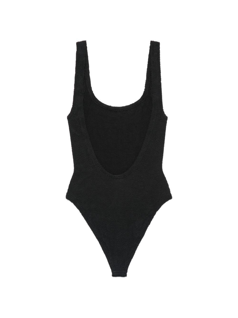 Costume intero square in nero hunza g - donna 