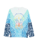 T-shirt con grafica tie-dye in blu Casablanca - uomo 