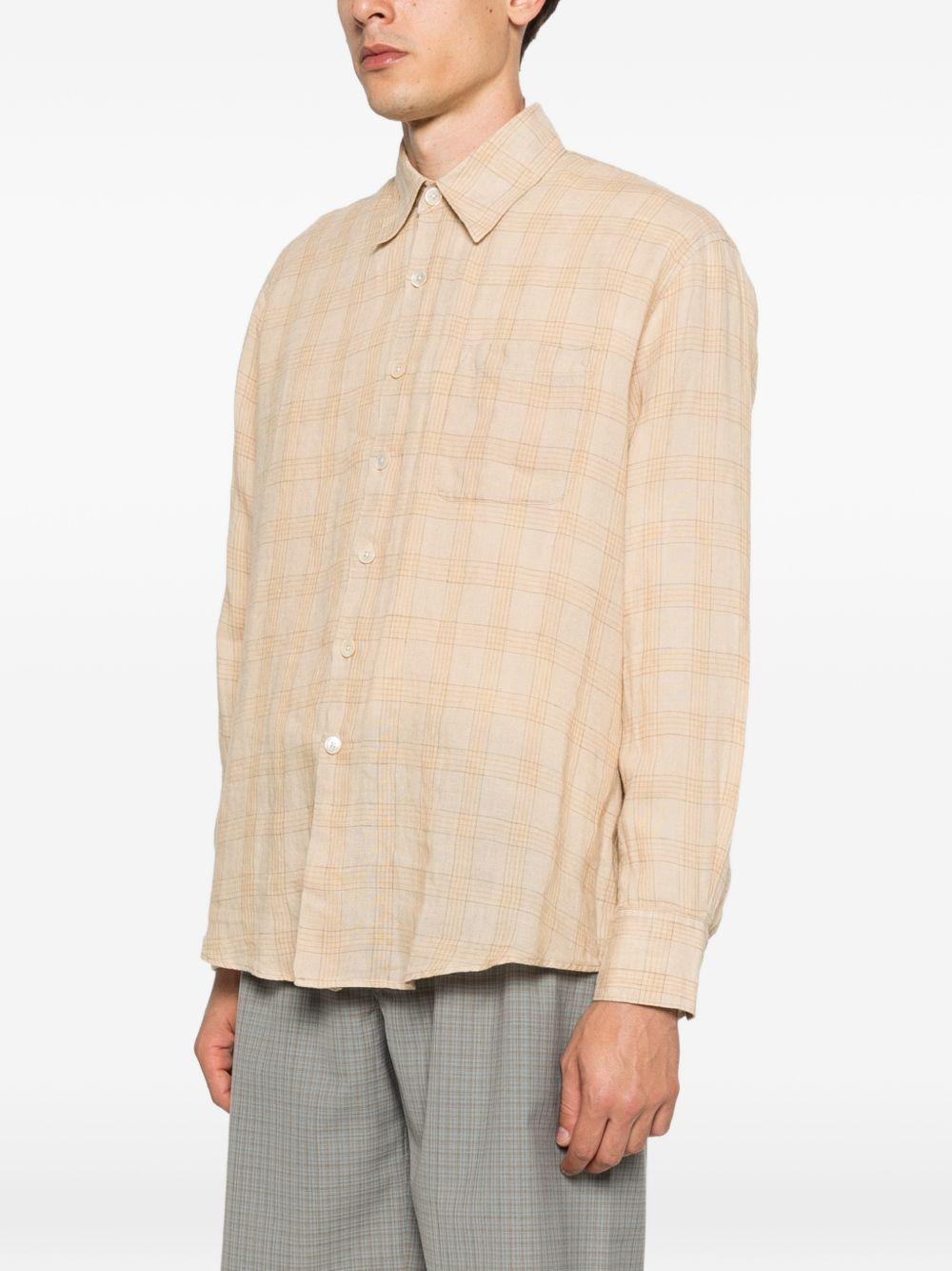 Camicia a righe above in beige Our legacy - uomo 
