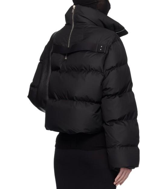 Giacca cyclopic crop in nero Rick Owens x Moncler - unisex<BR/><BR/> 