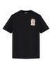 T-shirt girocollo con stampa in nero Casablanca - uomo