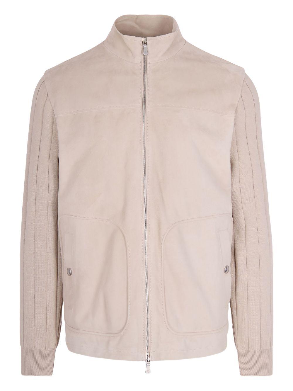 Giacca con inserti a coste in beige Eleventy - uomo 